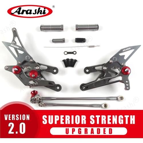 Arashi Adjustable Footrest For HONDA CBR1000RR 2004 2005 2006 2007 Foot Pegs Rider Rear Sets Rearset CBR 1000 RR 04 05 06 CNC