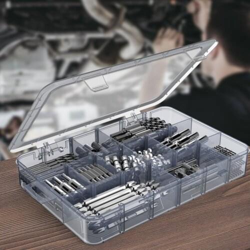 Adjustable Storage Container Plastic Storage Box Compartment Component Screw Sleeve Holder Display Container