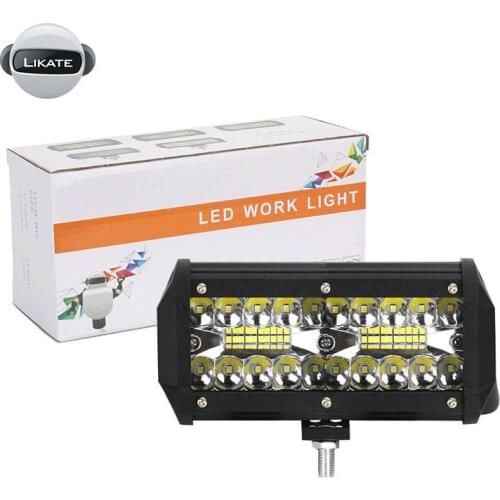 LED Light Bar 12/24V 120W for Trucks Car Tractors Offroad SUV 4WD 4x4 Boat ATV Spot Combo LED Bar Work Light Car Accessories