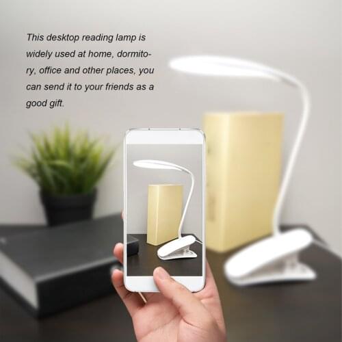 Led Desk Lamp USB Adjustable Table Lamp With Clip Bed Reading Book Night Light LED Desk Table Lamp USB Charging Study light
