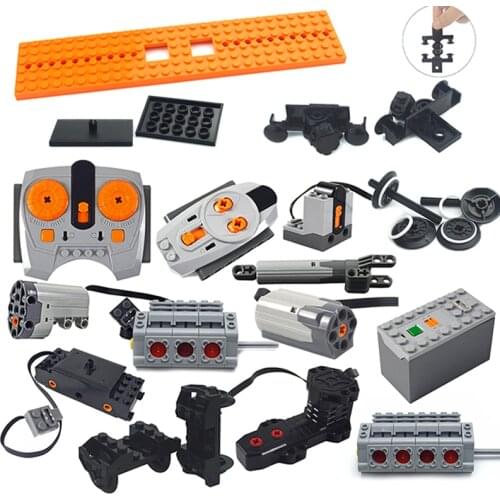 Technical parts Motor multi power functions 8293 8883 tool servo train motor PF model sets building blocks Compatible All Brands