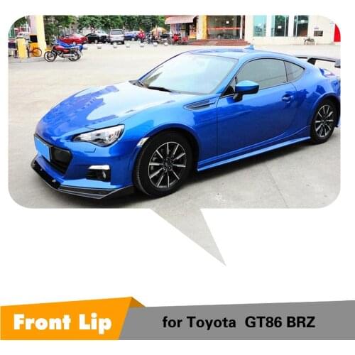 Carbon Fiber Car Front Bumper Splitter Lip Diffuser Spoiler Cover Trim For Toyota 86 Subaru BRZ 2013 2014 2015 2016