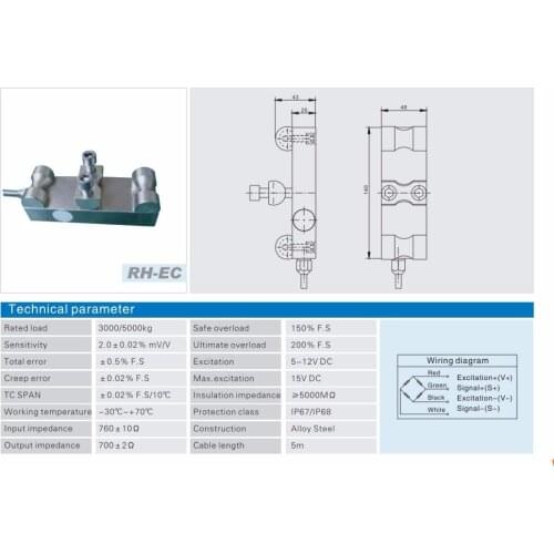 Elevator Load Cell Overload device Weight detection Overload alarm weighing ant sensor RH-EC