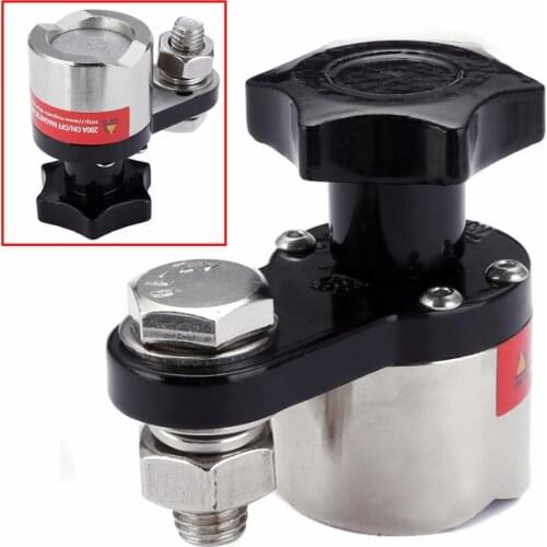 1pc 200A Magnetic Welding Ground Clamp Holder for Manufacturing And Metal Processing 30kg Force Small M6H2 64*36*60mm