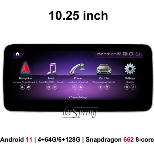 10.25" 1920*720 Android 11 GPS Navigation Car Multimedia Player for Mercedes Benz X-Class 2017-2020 NTG5.0