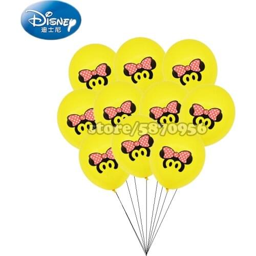 10pcs Minnie Cartoon Mouse Latex Balloons Wedding Birthday Party Decoration kids Inflatable Balloon Baby Shower Air Globos