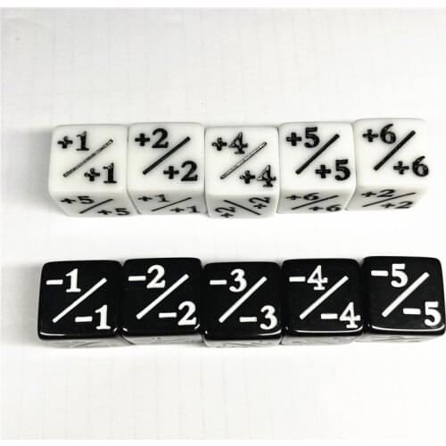 10Pcs/set 16MM D6 Count Addition and subtraction Dice For Math teaching Board game Accessory