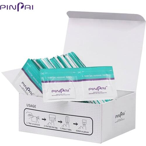 100/200 Pieces UV Gel Nail Polish Remover Wraps Pads Manicure Cleaner Easy Use Lint-Free Wipes Nail Art UV Gel Polish Remover