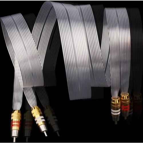 14 Core Silver Plated Amplifier Subwoofer Home Theater CD Audio RCA Cable - HiFi RCA Cables
