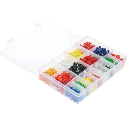 2120PCS Wire Copper Crimp Connector Insulated Cord Pin End Terminals AWG22-5 Electrical Wire Connector