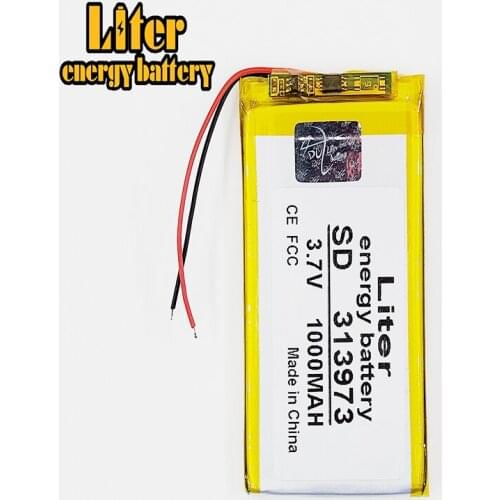 3.7V,1000mAH,313973 Polymer lithium ion / Li-ion battery for TOY,POWER BANK,GPS,mp3,mp4,cell phone,speaker