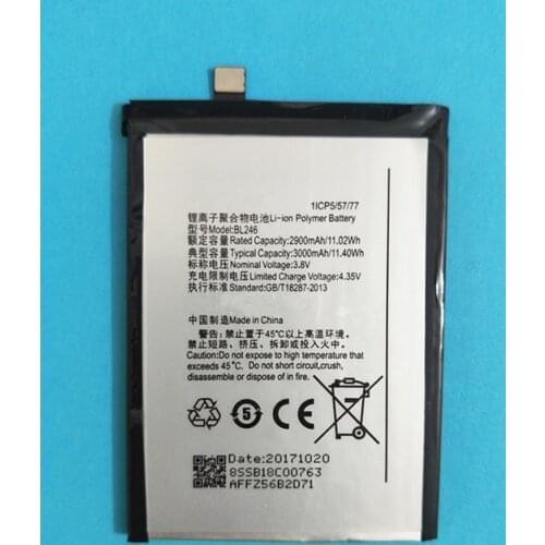 AZK New Real 2900/3000mAh BL246 Battery for Lenovo VIBE Shot Z90 Z90-7 Z90-3 z90a40 phone battery