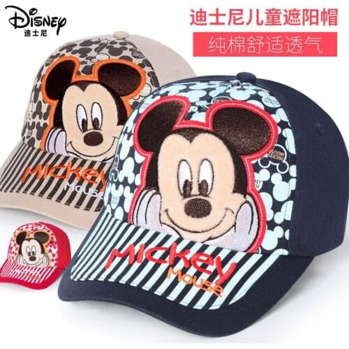 Authentic Disney Childrens Hats Kids Baby Caps Boys Spring and Autumn Korean Version of The Sunshade Baseball Cap Trendy