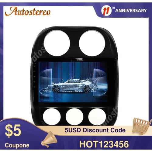Android 10.0 Car Multimedia Radio GPS Navigator For Jeep Compass 2010-2016 Multimedia Player Auto Stereo Head Unit Radio Record