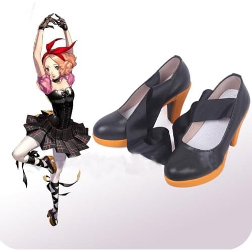 Persona 5 Haru Okumura Cosplay Shoes Boots High Heel Halloween Cosplay Costume Accessories
