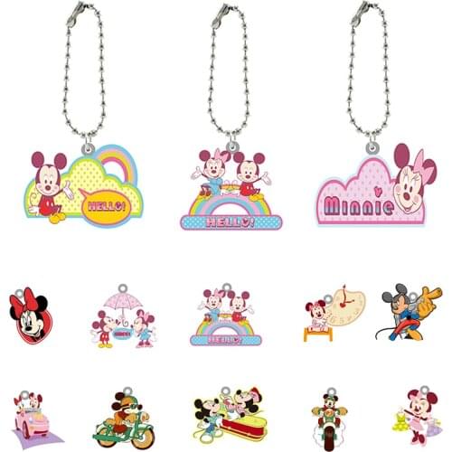 Disney Mickey Mouse Classic Character Fashion Taste Jewelry Keychain Boys and Girls Fashion Jewelry Acrylic Doll Keychain