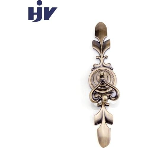 HJY Furniture Hardware Handles Bronze Cupboard Pulls Retro Drawer Cabinet Door Knob Handle Antique Classical Wardrobe Knobs Z099