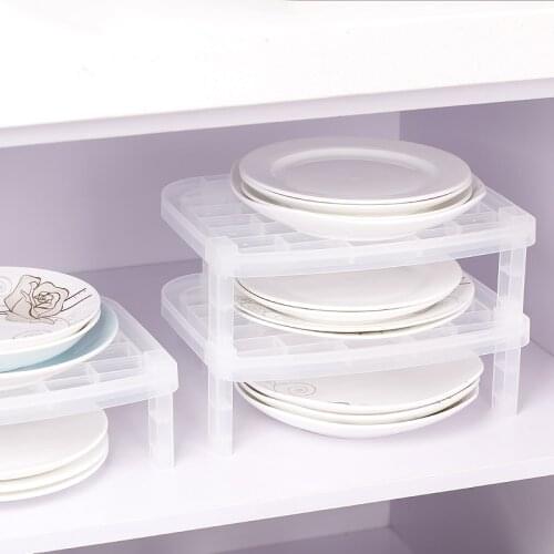 2 PCS Home Kitchen Plate Bowl Dish Rack Drain Rack Storage Holder Sink Shelf Organizer