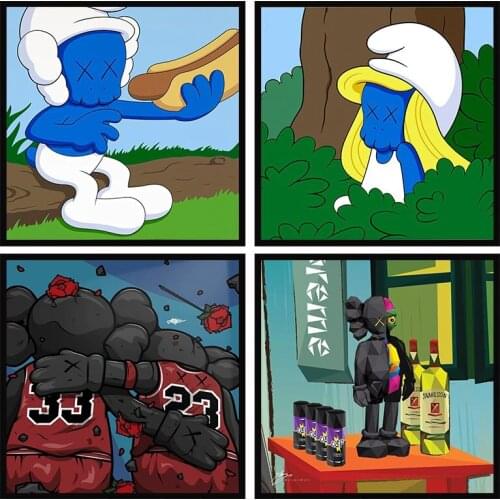 Blue Cartoon Image 5d Diy Mosaic Diamond Painting Anime Diamond Embroidery Full Drill Home Decor Christmas Cross Stitch Kits