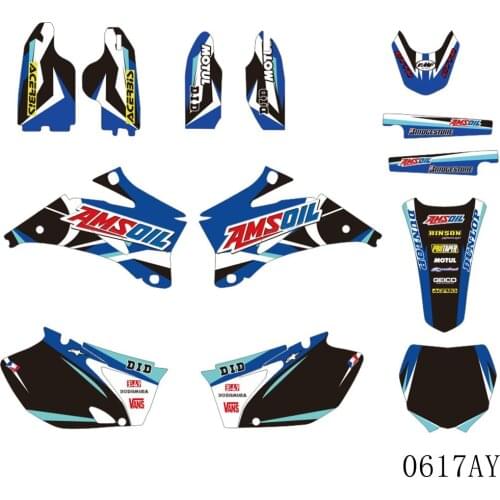 Full Graphics Decals Stickers Background Custom Number For YAMAHA YZ250F YZ450F YZ 250F 450F YZF 250 450 2006 2007 2008 2009
