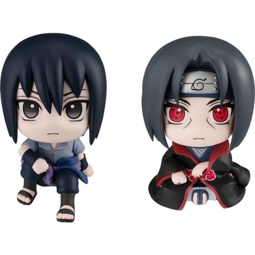 Narutos Uchiha Itachi Uchiha Sasuke Q version small figure Japaense anime figures model Ornaments Colletible Model Toys