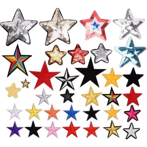 50pcs/Lot Embroidery Patches Letters Clothing Decoration Accessories Animal Wolf Zebra Palm Diy Iron Heat Transfer Applique