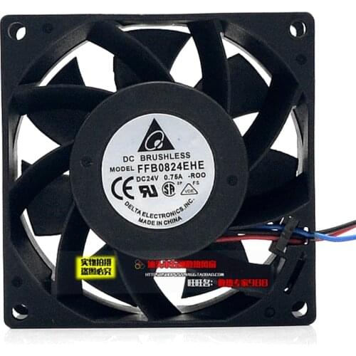 New original FFB0824EHE 8038 8cm 24V 0.75A double ball frequency converter fan