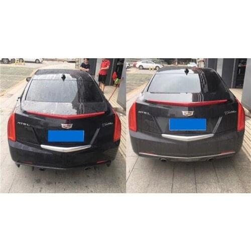 Suitable for Ats-l Cadillac Carbon Fiber and Tail Lip Be Changed Into Original Factory Double Outlet Rear