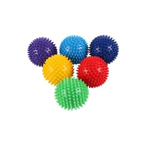 Durable PVC Spiky Massage Ball Trigger Point Sport Fitness Hand Foot Pain Relief Plantar Fasciitis Reliever Hedgehog 7cm Balls