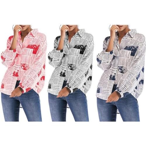 Женские рубашки с принтом Rorolbrdat China At AliExpress