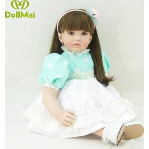 Silicone Reborn Baby Doll Toys 60cm Princess Toddler Babies Like Alive Bebe Girls Brinquedos Limited Collection Birthday Gift