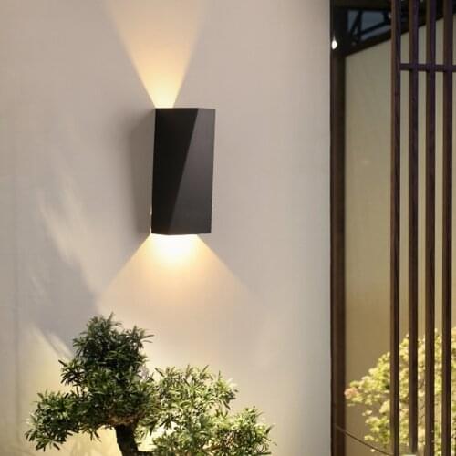 LED Wall Lamp Outdoor Waterproof Garden Lighting Aluminum Indoor Bedroom Living Room Stairs Wall Light Fixture Art Night Light