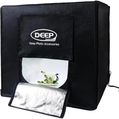 LED Light Softbox 80x80 Tent Professional Photography Box Studier Set with Led Background Cloth