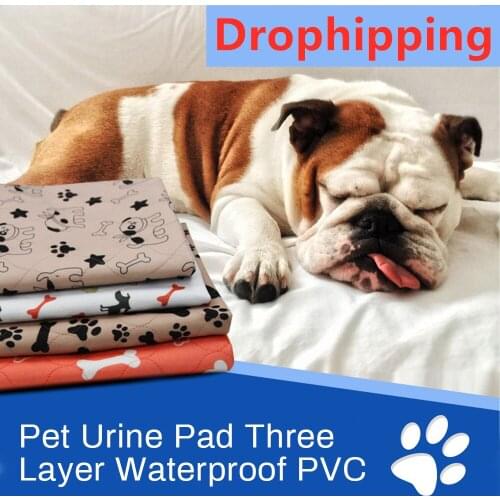 Waterproof Pet Pee Pads Mat Dog Bed For Dog Urine Pads Puppy Pee Pad Reusable Cooling Mat Pet Dog Diaper Urine Pads