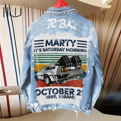 YIN BU Womens Denim Jackets