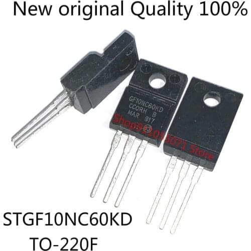 10PCS/LOT GF10NC60KD STGF10NC60KD TO-220F 600V 6A New spot hot sale