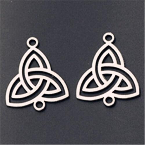 10pcs Silver color national wind Chinese knot charms necklace earrings DIY Jewelry handmade alloy pendants A107