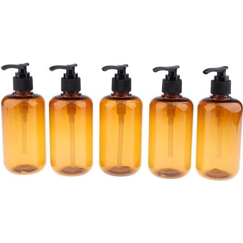 20 Pcs Plastic Empty Pump Bottle Travel Shampoo Lotion Body Wash Container