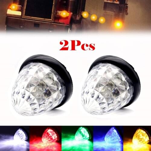 2x Waterproof 24V LED Side Marker Lights Indicator Turn Signal Clearance Rear Tail Parking Lamps Car Truck Trailer Lorry Caravan