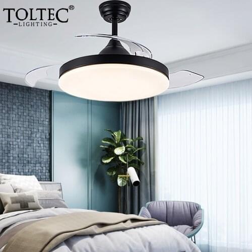 36Inch Invisible Chandelier Ceiling Fan Remote Control Fashion Led Lamp With Fan Decorate Ceiling Fans For Home Ventilador Techo