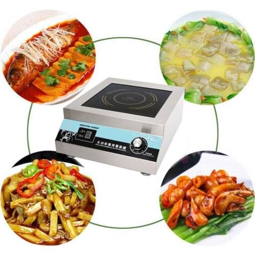 5000W Commercial Induction Cooker Flat Surface Electric Cooker 220V