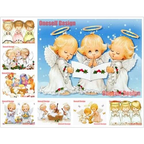 5d diamond painting full set little angel diy diamond mosaic sale Santa Claus diamond embroidery christmas decorations for home
