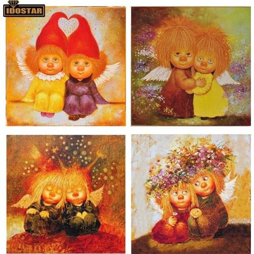 5D Diy Diamond Painting Two fairy angel girls Cross Stitch Rhinestone Diamond Embroidery Patchwork Mosaic Kit art wall Decor