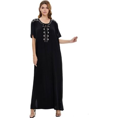 Middle East Abaya Dubai Kimono Robe Senior Satin Lotus Leaf Long Sleeve Arabian Saudi Ladies Dress Muslim Islamic Evening Dress