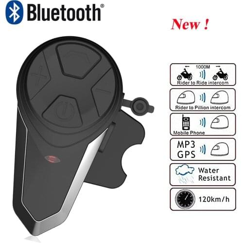 BT-S3 Waterproof Motorcycle Helmet Bluetooth Intercom BT-S3 1000M Motorbike BT Interphone Headset FM Radio Wireless Headsets