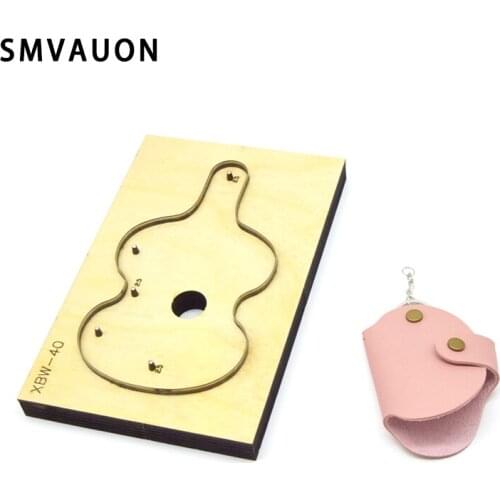 SMVAUON Knife molds Wood die cutting DIY Key Bag Ring Keychains Pendant Japanese Knife wood Cutter Mold Leather Hand Punch Tool
