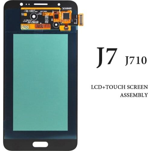 For Samsung J7 2016 LCD5.5"AMOLED J710 J710F J710M J710H Black White Digitizer Display No Dead Pixel Spare Part Replacement