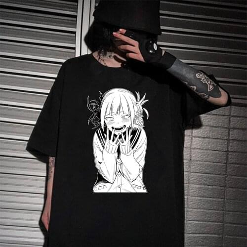 Harajuku Graphic T Shirt Women My Hero Academia Anime T-shirt Himiko Toga Tshirt Graphic Tops Female