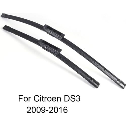 Car Windshield Wiper Blades for Citroen DS3 form 2009 2010 2011 2012 2013 2014 2015 2016 Car Windscreen wiper Rubber