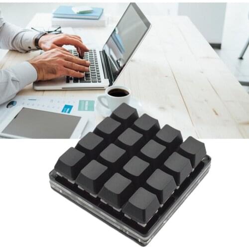 SayoDevice 16-Key Black Keypad Mechanical Keyboard Custom Shortcut Keys Programmable Hardware Macro Automatic Click Keyboard